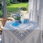 Preview: Elisabeth (blue) tablecloth 95 cm